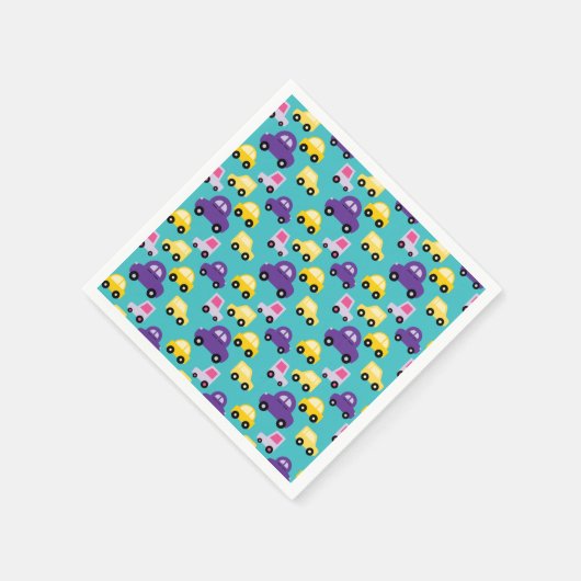 Veelkleurige Speelgoed Cars Pattern Servet (Hoek)