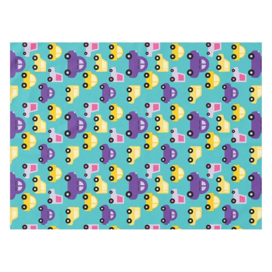 Veelkleurige Speelgoed Cars Pattern Tafelkleed (Voorkant (Horizontaal))