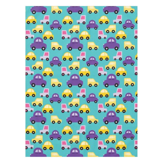Veelkleurige Speelgoed Cars Pattern Tafelkleed (Voorkant)