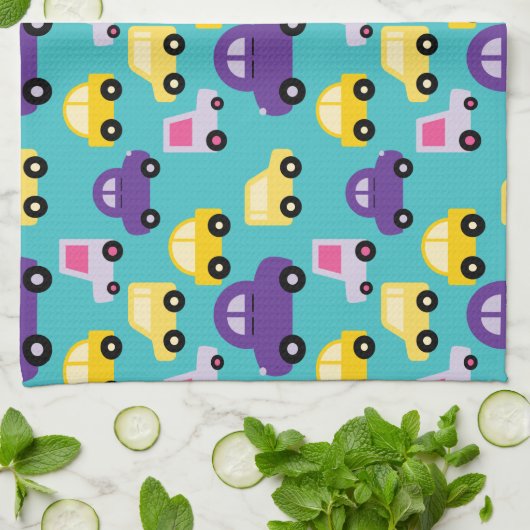 Veelkleurige Speelgoed Cars Pattern Theedoek (Gevouwen)