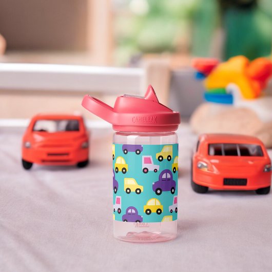 Veelkleurige Speelgoed Cars Pattern Waterfles