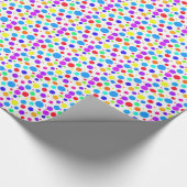  veelkleurige spots cadeaupapier (Hoek)