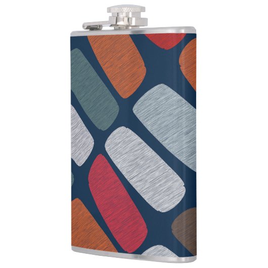 Veelkleurige steentjes heupfles (Links)