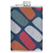 Veelkleurige steentjes heupfles (Voorkant)