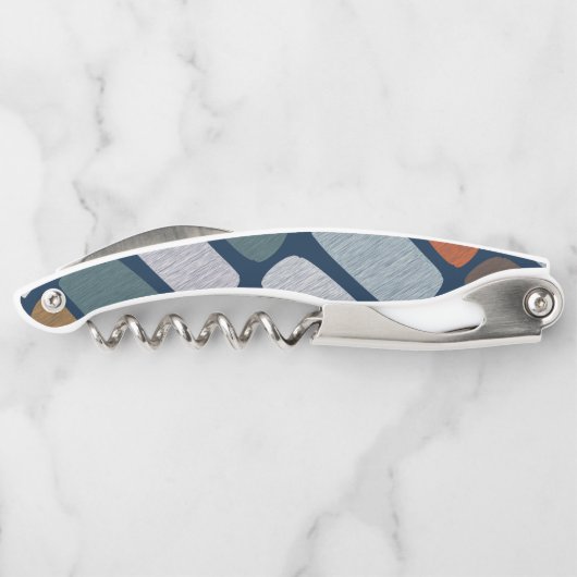 Veelkleurige steentjes kurkentrekker (Achterkant)