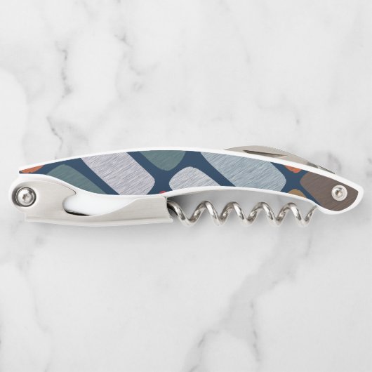 Veelkleurige steentjes kurkentrekker (Voorkant)