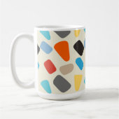 Veelkleurige steentjes op witte achtergrond koffiemok (Links)