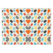 Veelkleurige steentjes op witte achtergrond tafelkleed (Voorkant (Horizontaal))