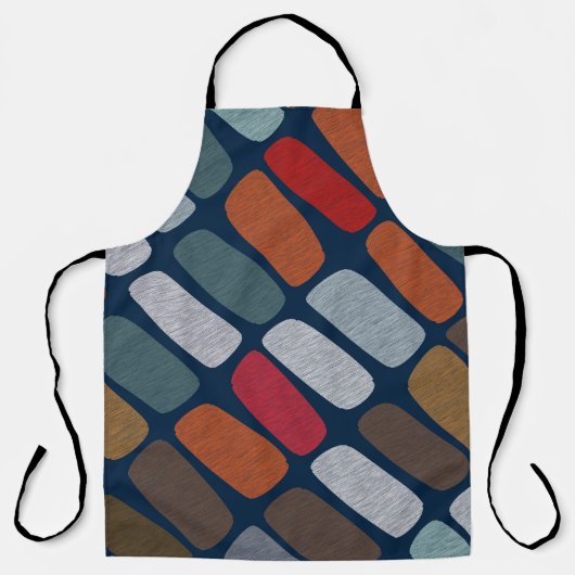 Veelkleurige steentjes schort (Voorkant)