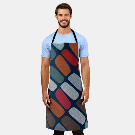 Veelkleurige steentjes schort (Gedragen)