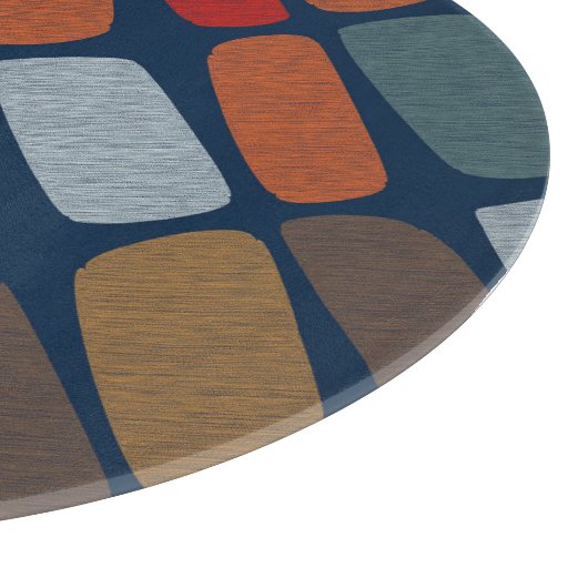 Veelkleurige steentjes snijplank (Hoek)