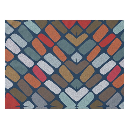 Veelkleurige steentjes tafelkleed (Voorkant (Horizontaal))