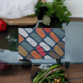 Veelkleurige steentjes theedoek