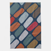 Veelkleurige steentjes theedoek (Verticaal)