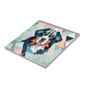 Veelkleurige stijlvolle geometrische berner tegeltje (Zijkant)