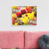 Veelkleurige Tulpen Canvas Afdruk (Insitu (Woonkamer))