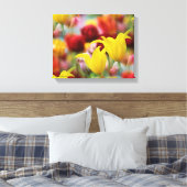 Veelkleurige Tulpen Canvas Afdruk (Insitu (Slaapkamer))