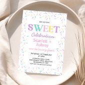 Veelkleurige tweeling Sweet Viering Verjaardag Kaart