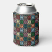 Veelkleurige Uil Patroon Blikjeskoeler (Blikje Achterkant)