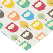 Veelkleurige Uil Patroon Lange Tafelloper (Hoek)