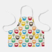 Veelkleurige Uil Patroon Schort (Voorkant)
