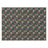 Veelkleurige Uil Patroon Tafelkleed (Voorkant (Horizontaal))