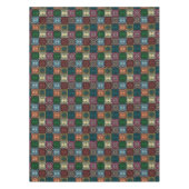 Veelkleurige Uil Patroon Tafelkleed (Voorkant)