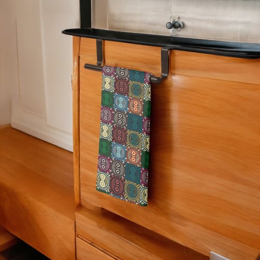 Veelkleurige Uil Patroon Theedoek