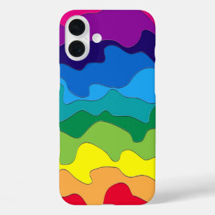 Veelkleurige verf iPhone 16 plus hoesje