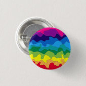Veelkleurige verf ronde button 3,2 cm (Voorkant /achterkant)