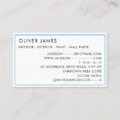 Veelkleurige verfpotten schilderen en decoreren visitekaartje (Achterkant)