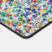 Veelkleurige verfspatten bureaumat (Hoek)