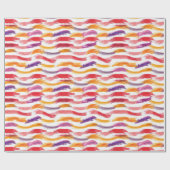 Veelkleurige verfstreken cadeaupapier (Vlak)