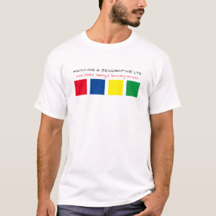 Veelkleurige vierkanten, Schilder & Decorator adve T-shirt