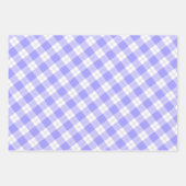 Veelkleurige violette paaseieren set van 3 inpakpapier vel (Voorkant 3)