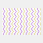 Veelkleurige violette paaseieren set van 3 inpakpapier vel (Voorkant 2)