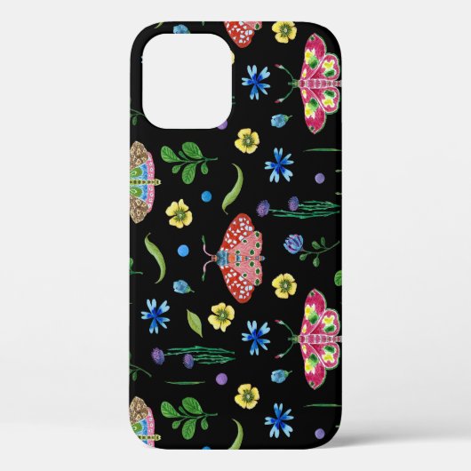 Veelkleurige vlinders: helder naadloos patroon Case-Mate iPhone case (Achterkant)