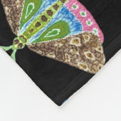 Veelkleurige vlinders: helder naadloos patroon fleece deken (Hoek)