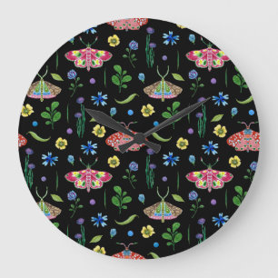 Veelkleurige vlinders: helder naadloos patroon grote klok