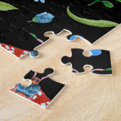 Veelkleurige vlinders: helder naadloos patroon legpuzzel (Zijkant)