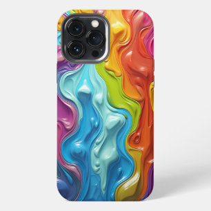 Veelkleurige vloeibare verf Abstract iPhone 13 Pro Max Hoesje