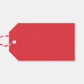 Veelkleurige "Vreugdevolle" Aangepaste Kerstmis Cadeaulabel (Achterkant Horizontaal)