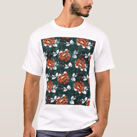 Veelkleurige vuile subbatik textuur t-shirt (Voorkant)