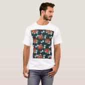 Veelkleurige vuile subbatik textuur t-shirt (Voorkant volledig)