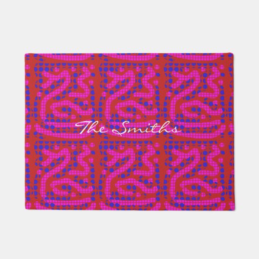 veelkleurige wandelpunten Thunder_Cove Deurmat (Voorkant)