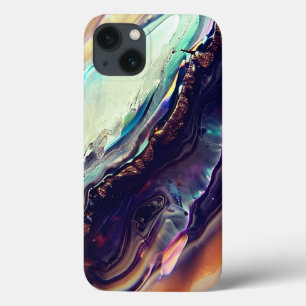 Veelkleurige wervelende strepen van stollingsgeste Case-Mate iPhone case