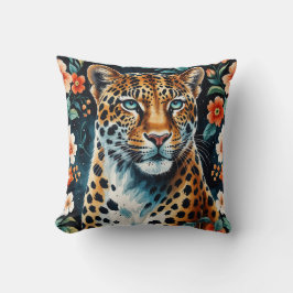 Veelkleurige wolf kussen