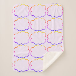 Veelkleurige wolken Sherpa Deken