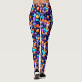 veelkleurige zeshoeken leggings (Achterkant)