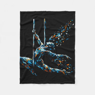 Veelkunst Luchtzijde Yoga Luchtacrobatiek Acrobati Fleece Deken